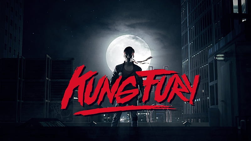 Kung Fury (2015), short movie, movie, action, film, David Hasselhoff, retro, moon, eighties, Kung Fury, entertainment, hero, true survivor, SkyPhoenixX1, 80s, night, HD wallpaper