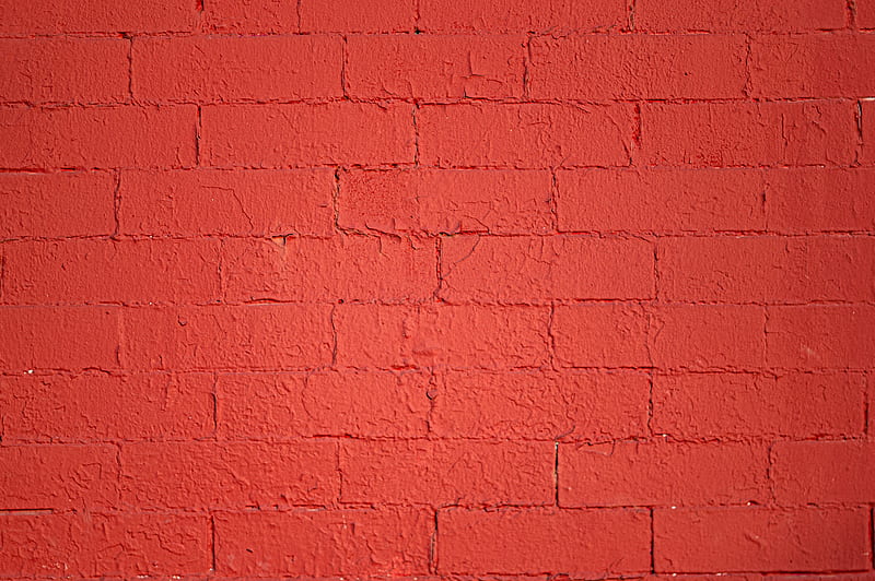 wall, brick, paint, surface, brown, HD wallpaper
