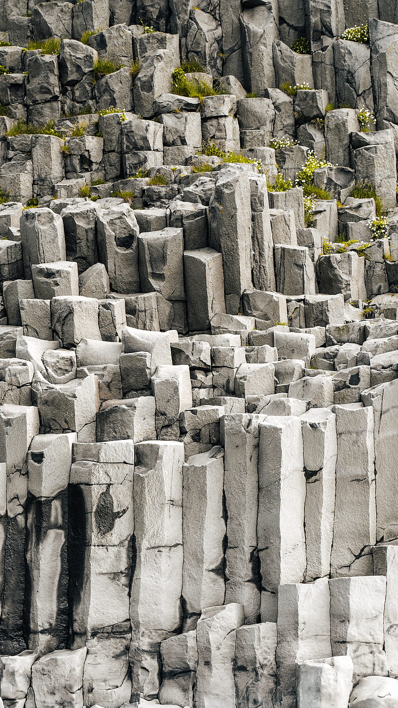 stones, ruins, rock, gray, texture, HD phone wallpaper