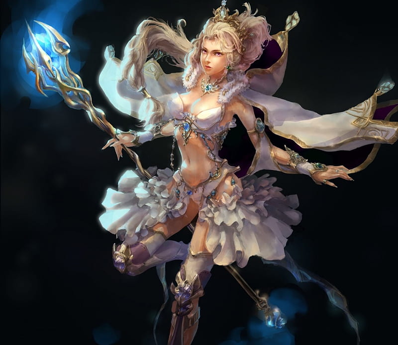 Priestess, pretty, art, fantasy woman, female, dress, lovely, blonde hair, bonito, abstract, woman, fantasy, beauty, lady, white, long hair, HD wallpaper Priestess, pretty, art, fantasy woman, female, dress, lovely, blonde hair, bonito, abstract, woman, fantasy, beauty, lady, white, long hair, HD wallpaper