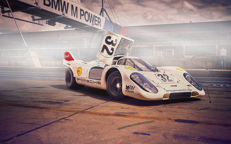 Porsche 917, racing car, sports coupe, racing track, German sports cars, Porsche, HD wallpaper