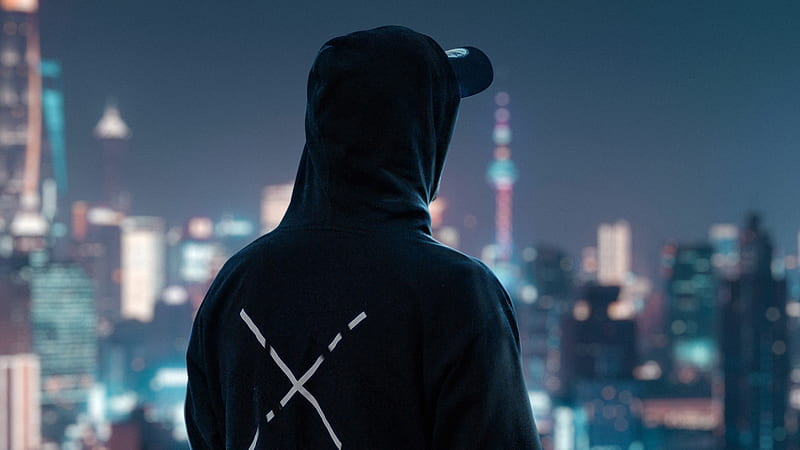 Hoodie Man Looking At City View , hoodie, boy, graphy, HD wallpaper