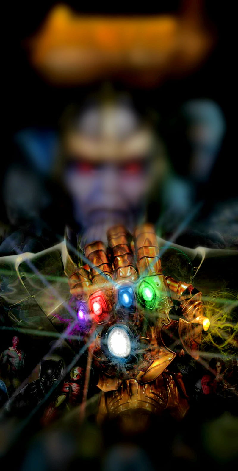 Infinity Gauntlet, alien, avengers, god, marvel, thanos, HD phone wallpaper