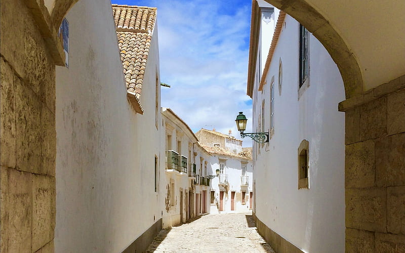 Faro, Portugal, old, Portugal, houses, street, HD wallpaper | Peakpx