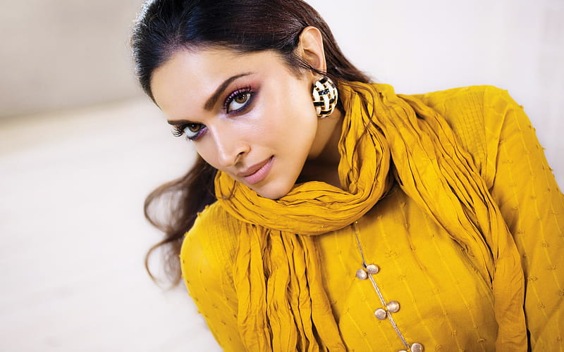 Deepika Padukone Portrait Yellow
