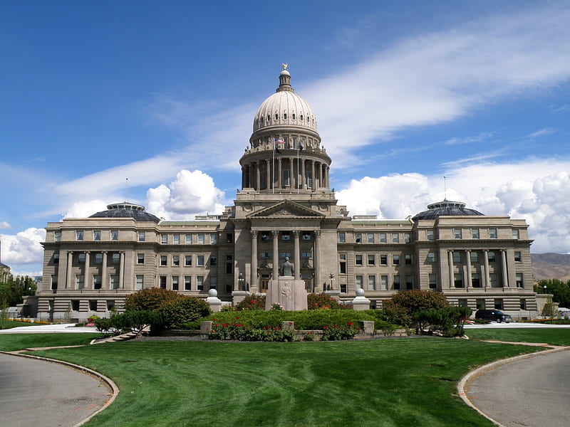 Idaho State Capitol, Capitol, Idaho, Boise, State, HD wallpaper