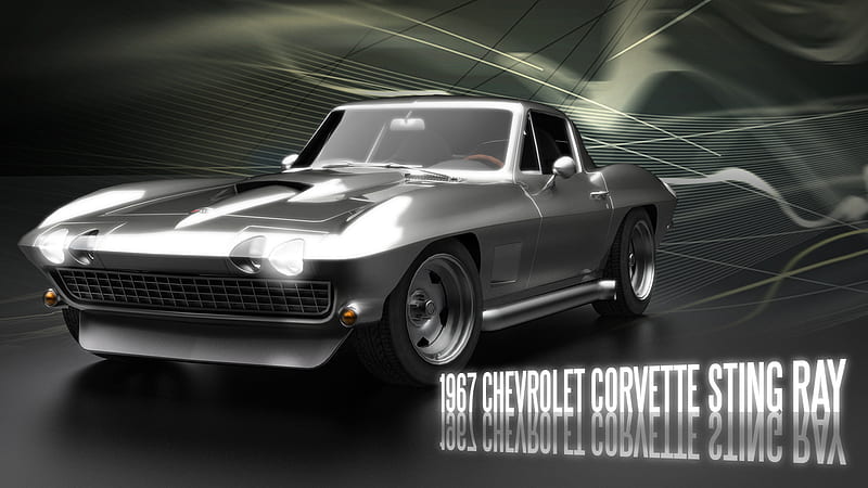 1967 Corvette Sting Ray, corvette, car, chevrolet, chevy, classic, HD wallpaper