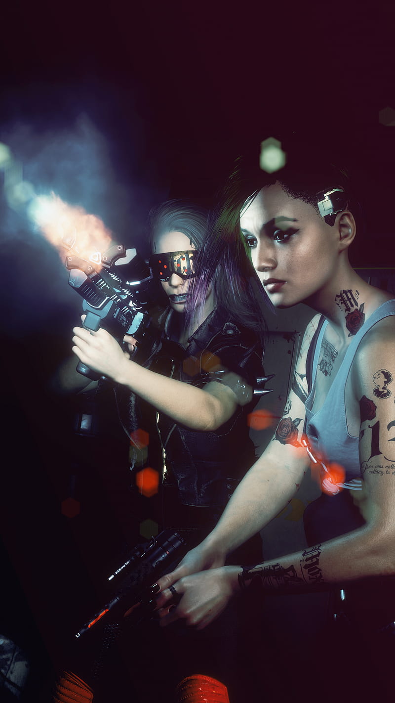 Cyberpunk 2077, PC gaming, video games, video game girls, girls with guns, Judy Alvarez, HD phone wallpaper