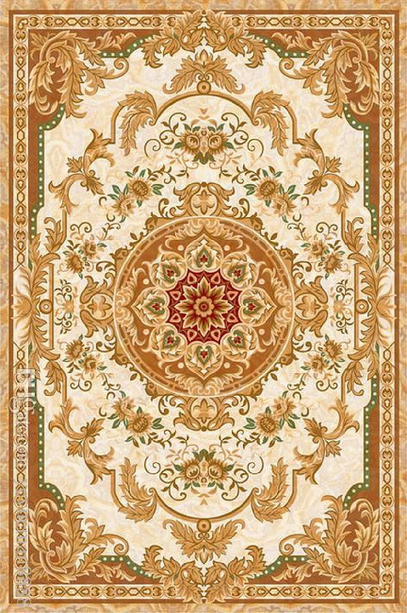 carpet, designs, desenho, vintage, brown, damask, pattern, HD phone wallpaper