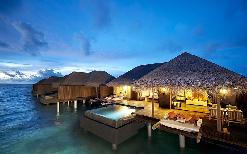maldives ayada hotel-beautiful scenic, HD wallpaper