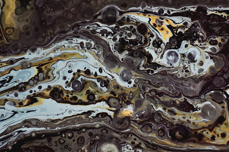 Air Bubbles on a Painting, HD wallpaper