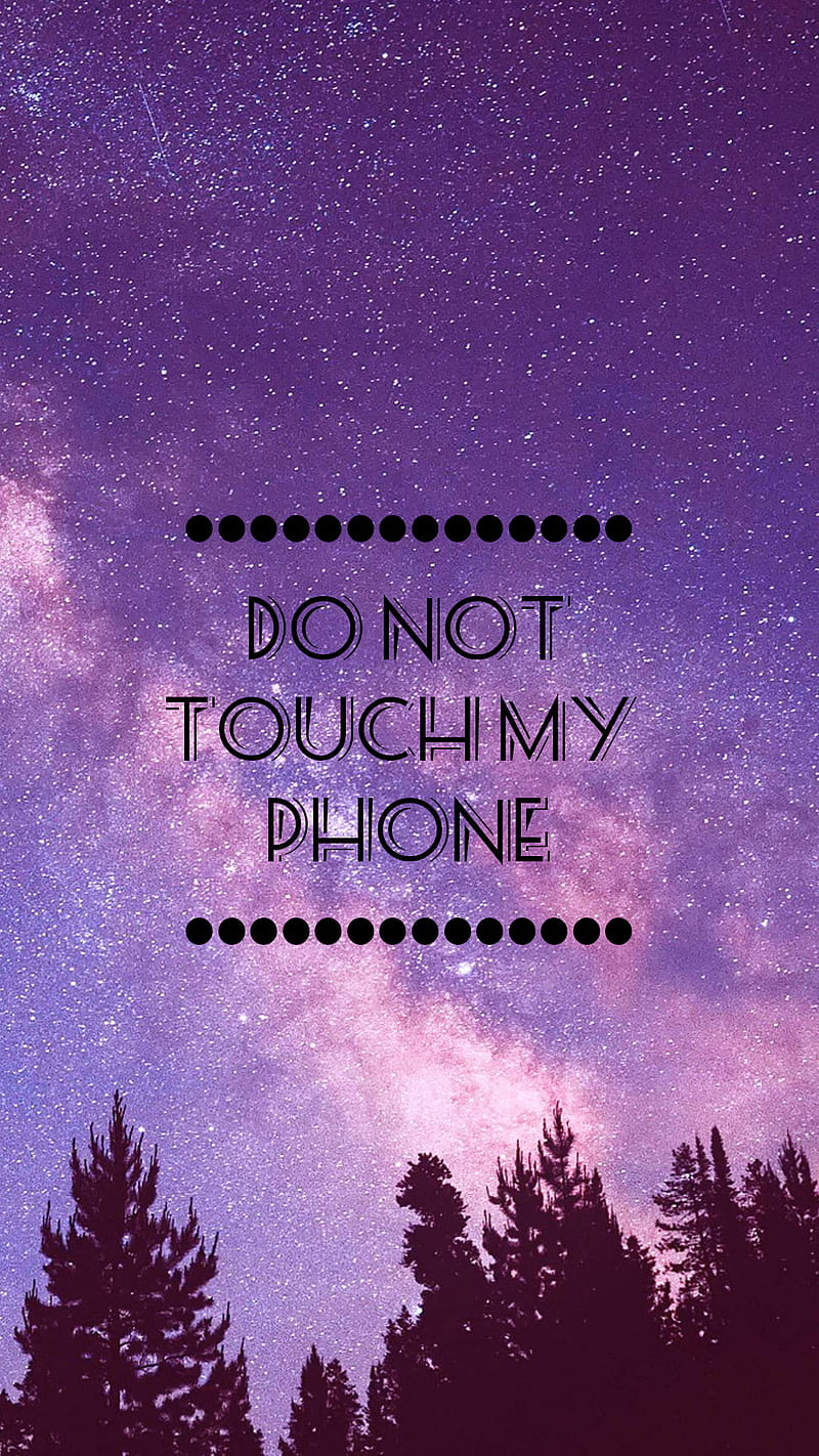 Do Not Touch, girly, girly lock screen, HD phone wallpaper | Peakpx