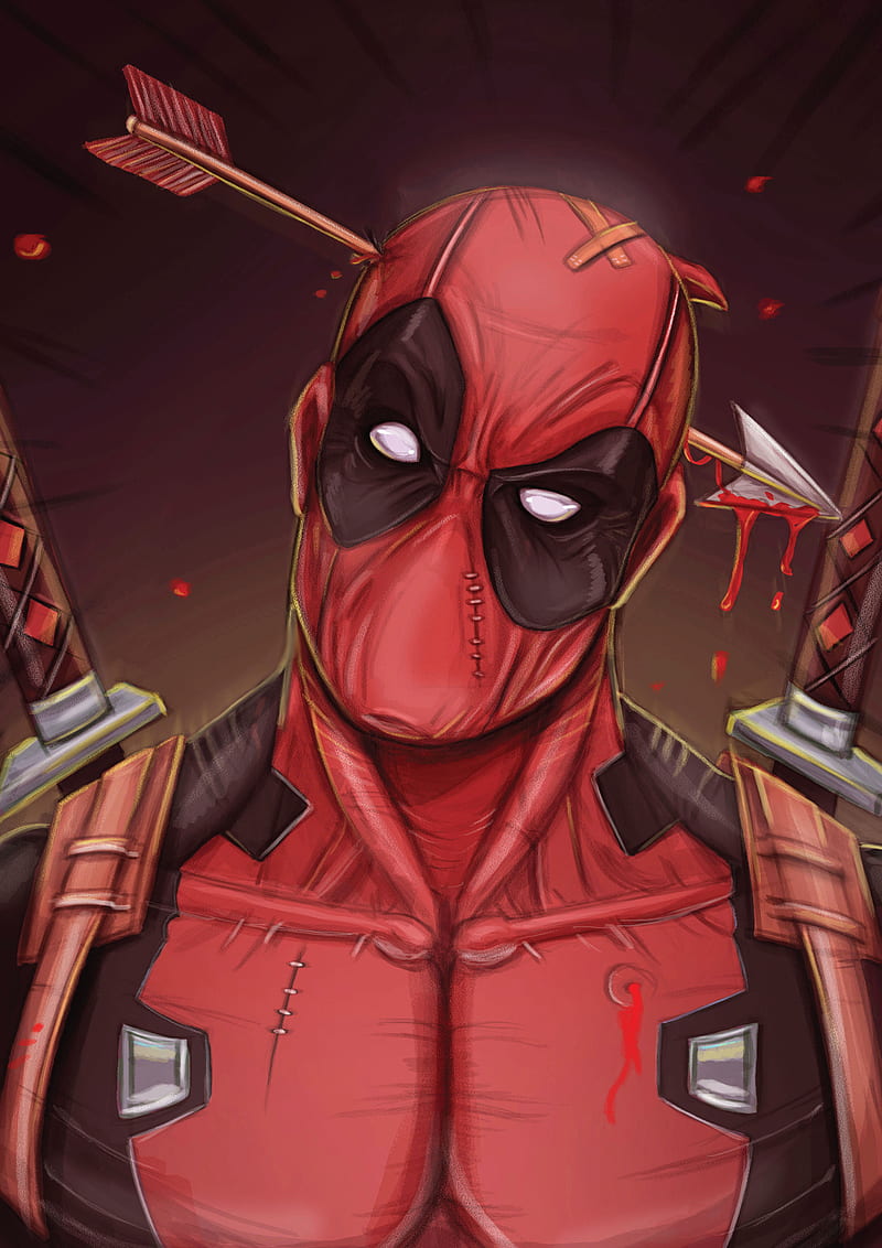 Deadpool Cool Guy Art, deadpool, artwork, digital-art, behance, superheroes, HD phone wallpaper