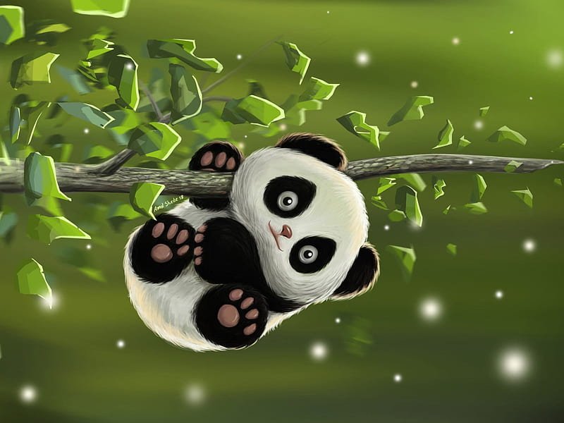 The Game, Baby, Art, Panda, Desk, Amol Shede, Cute Panda • For You, Panda Gaming, HD wallpaper