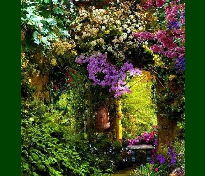 Spring time magic, flower, spring time, garden, magic, HD wallpaper