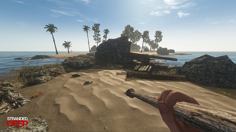 Stranded Deep, survival, video game, game, Ocean, PC, first person, beach, sand, gaming, realistic, BEAM Team, open world, carb hunting, OS X, Linux, water, HD wallpaper