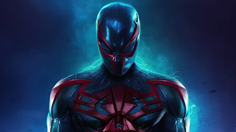 The Spider Man 2099, spiderman, superheroes, artist, artwork, digital-art, artstation, HD wallpaper