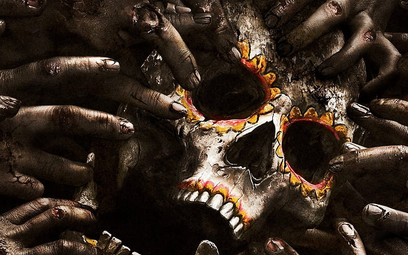 Fear the Walking Dead, Season 2, TV series, skull, fingers, HD wallpaper