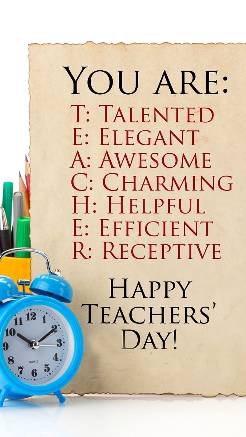 Happy Teachers Day, talented teacher, talented, teacher, HD phone wallpaper