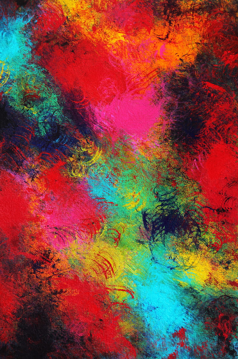 abstraction, paint, stains, drawing, HD phone wallpaper