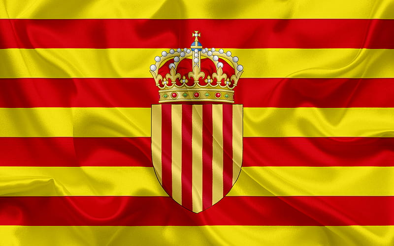 Coat of arms of Catalonia, Europe, flag of Catalonia, Spain, Catalonia, HD wallpaper
