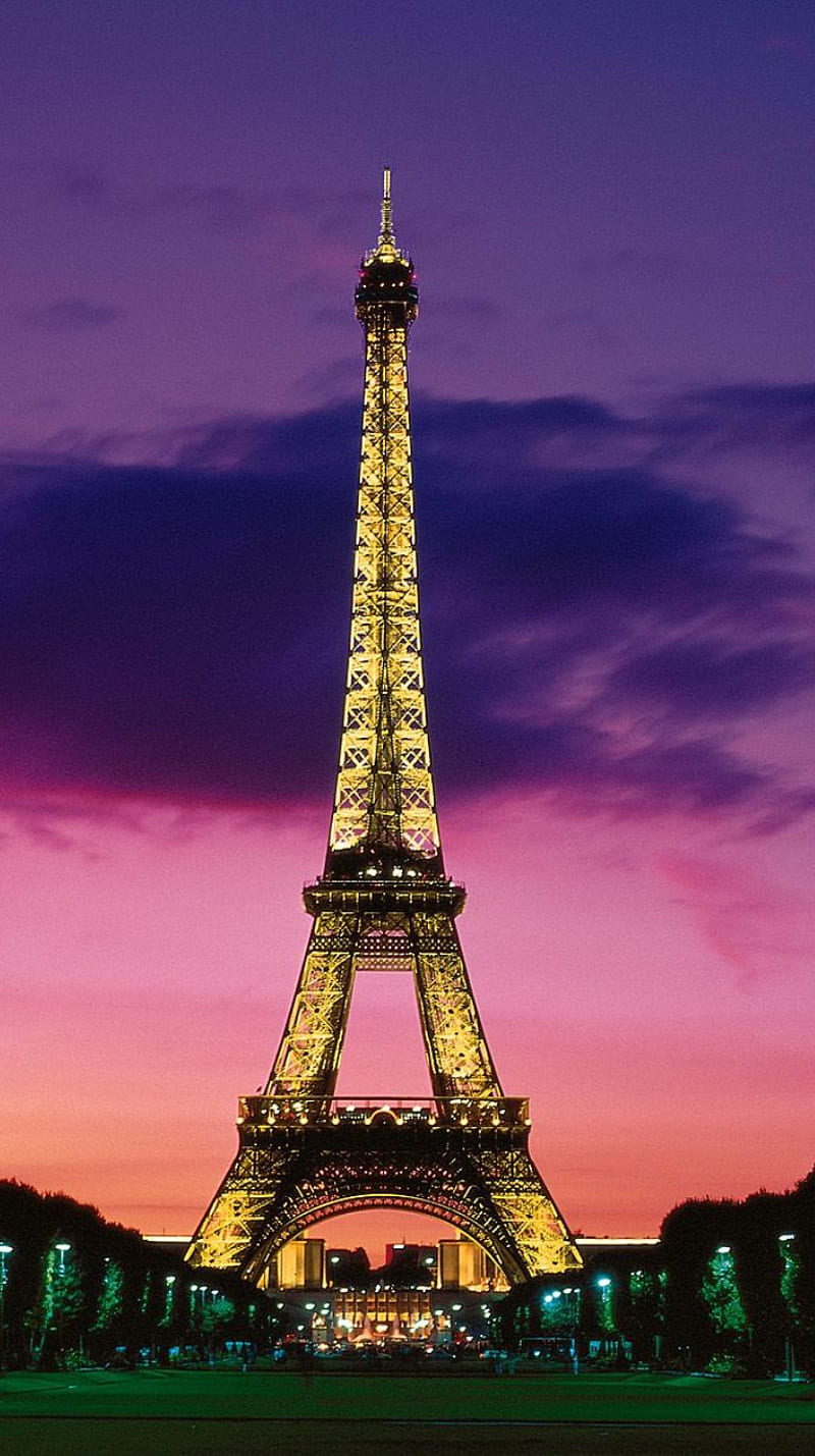 Paris, night, romantic, tower, HD phone wallpaper