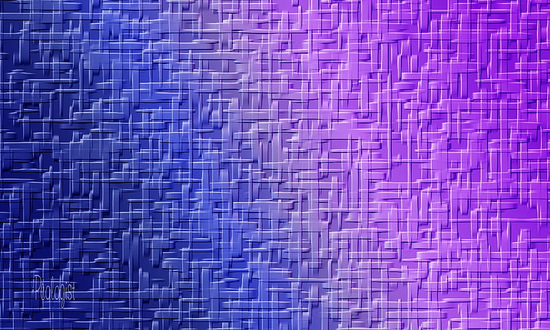 Pcologist-woven-blues-and-purples-3D, blues, purples, 3D, woven, HD wallpaper