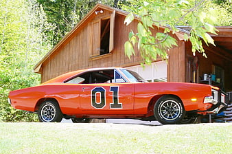 Dukes of Hazzard General Lee Car Stock Photo  Alamy