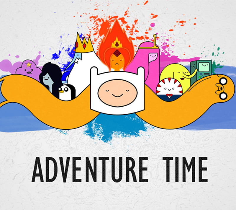 Adventure Time, bubblegum, finn, flame, ice, jake, king, princess, HD wallpaper