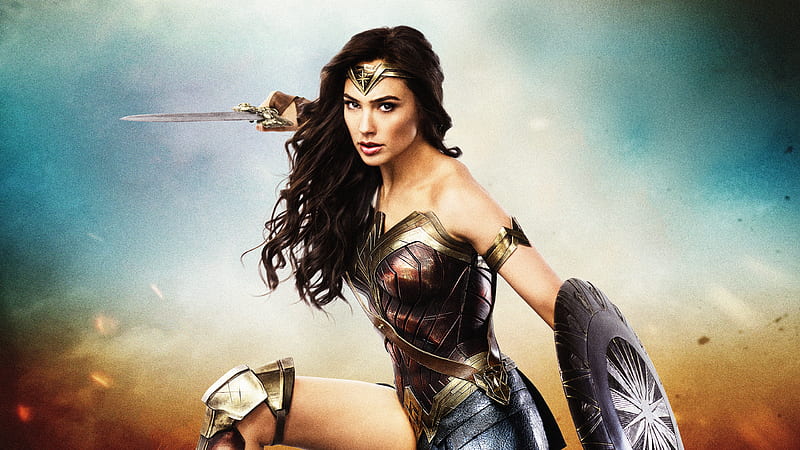 Wonder Woman Poster, wonder-woman, superheroes, HD wallpaper