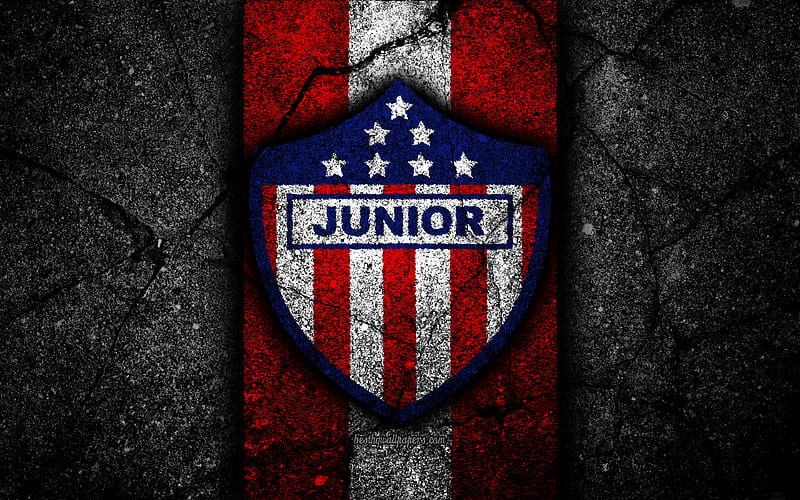 Atletico Junior, colombia, emblem, football, logo, HD wallpaper