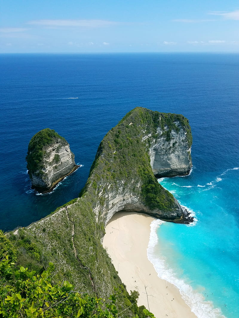 Bali, nusa penida, broken beach, kelingking beach, beach, ocean, relax,  view, HD wallpaper | Peakpx