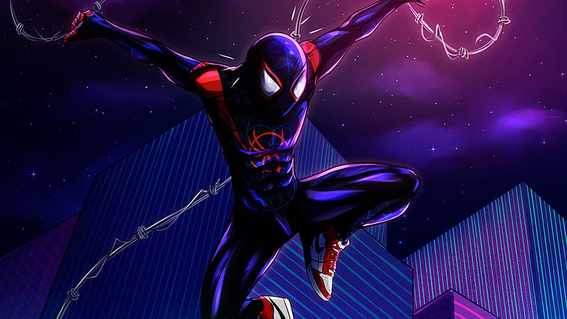 New Spider Verse Arts, spiderman-into-the-spider-verse, spiderman, superheroes, artwork, artist, digital-art, artstation, HD wallpaper