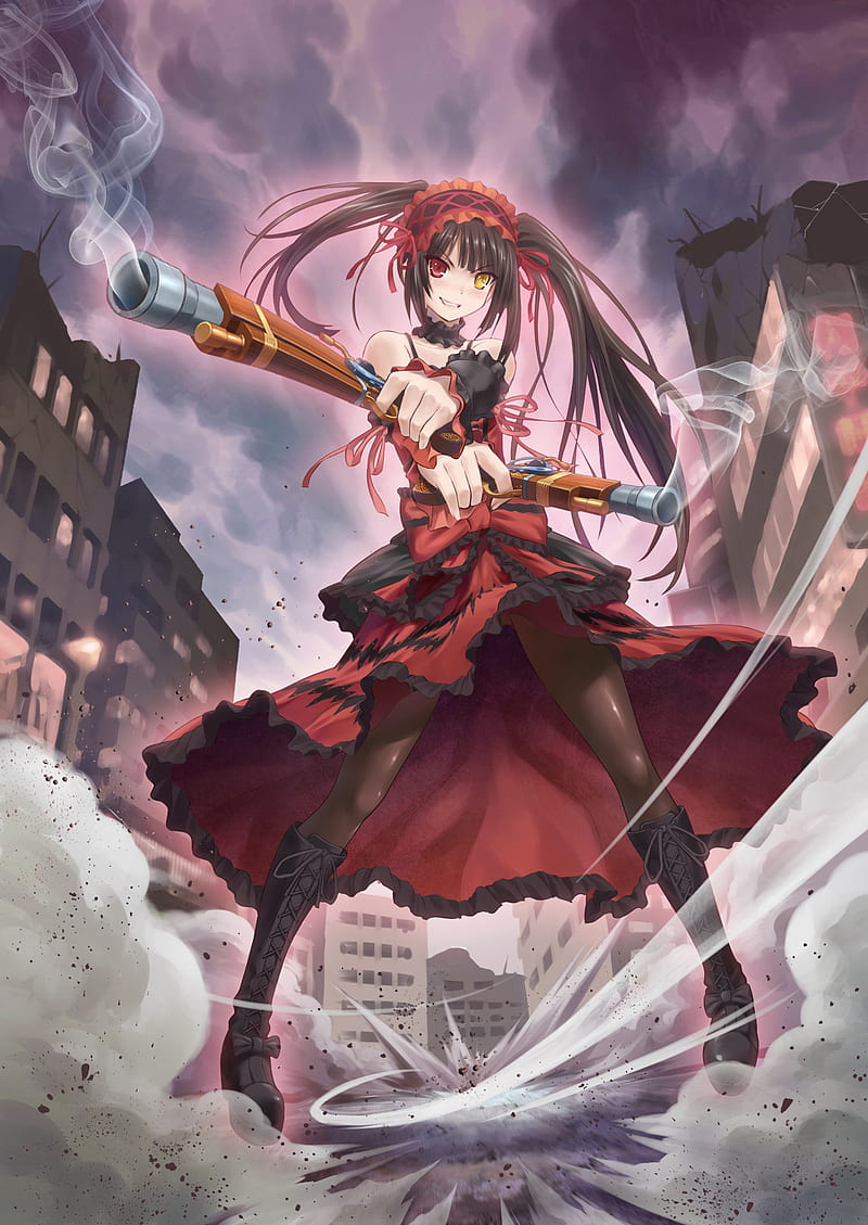 Date A Live  Poster by canadaposter  Displate  Date a live Anime date Kurumi  tokisaki