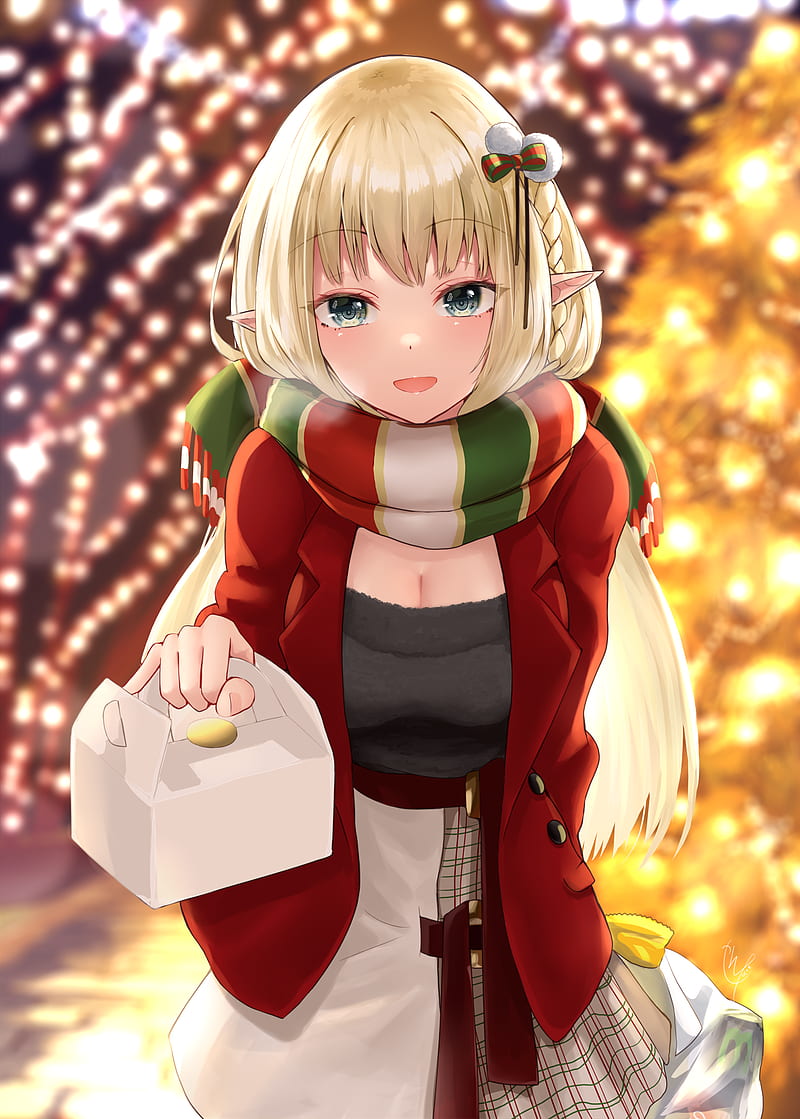 Santa Claus Christmas gift Anime Desktop, santa claus, holidays, black  Hair, manga png | PNGWing