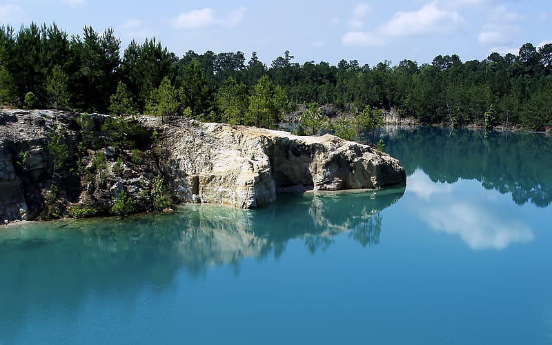 blue river-natural landscapes, HD wallpaper