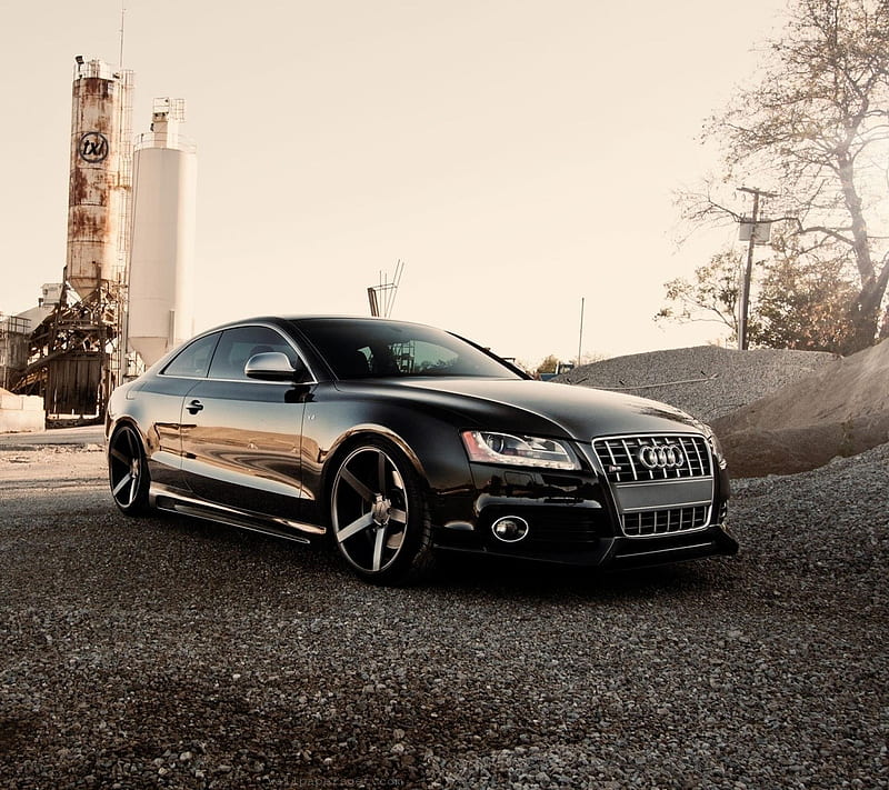 Audi S5, black, car, new, series, tuned, HD wallpaper