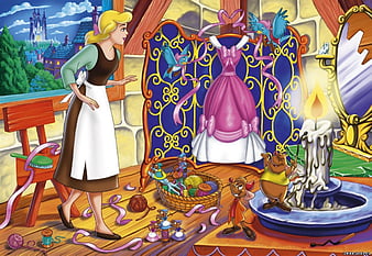 Cinderella Cendrillon Disney Mouse Cartoon Hd Wallpaper Peakpx