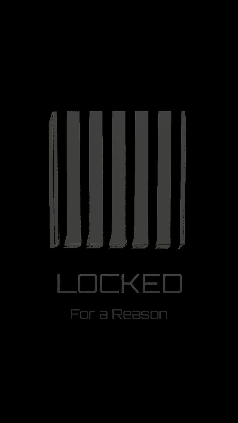 Locked for a Reason, black, dark, lock, locked, lockscreen, screen, HD phone wallpaper