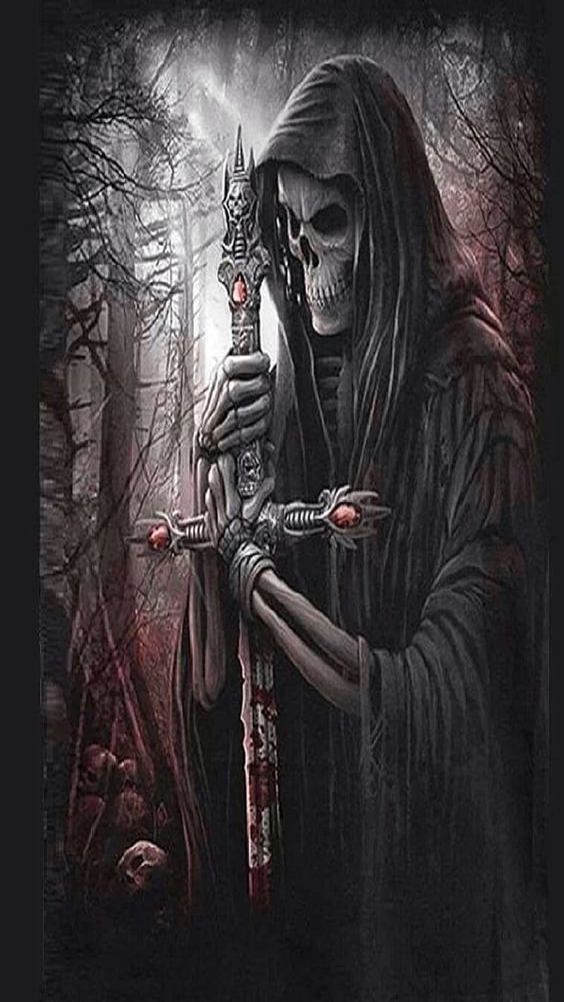 scary grim reaper wallpaper