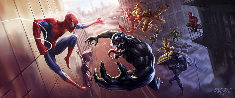 Spiderman Unlimited Artwork, spiderman, venom, artist, artwork, artstation,  HD wallpaper | Peakpx