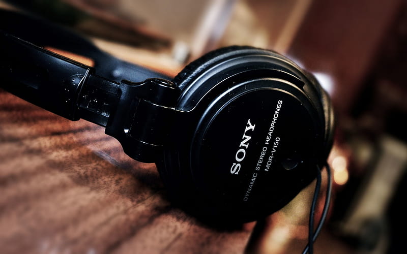 Sony Headphones-Brand advertising, HD wallpaper