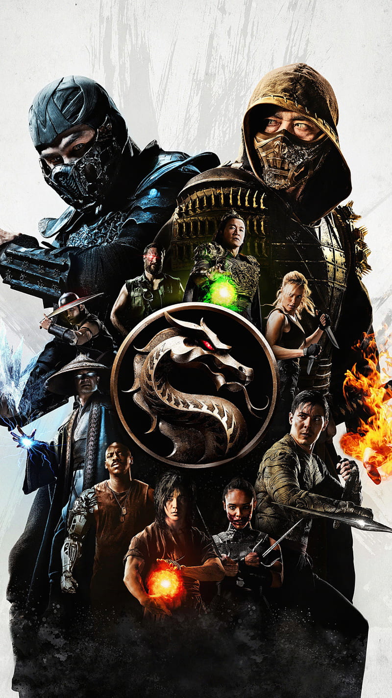 Mortal Kombat Movie, jax, kung lao, raiden, scorpion, shang tsung, sub zero, HD phone wallpaper