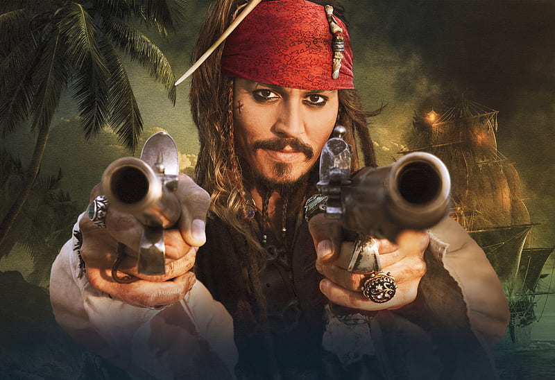 Pirates Of The Caribbean, Johnny Depp, Pirate, Movie, Jack Sparrow, Pirates Of The Caribbean: On Stranger Tides, HD wallpaper