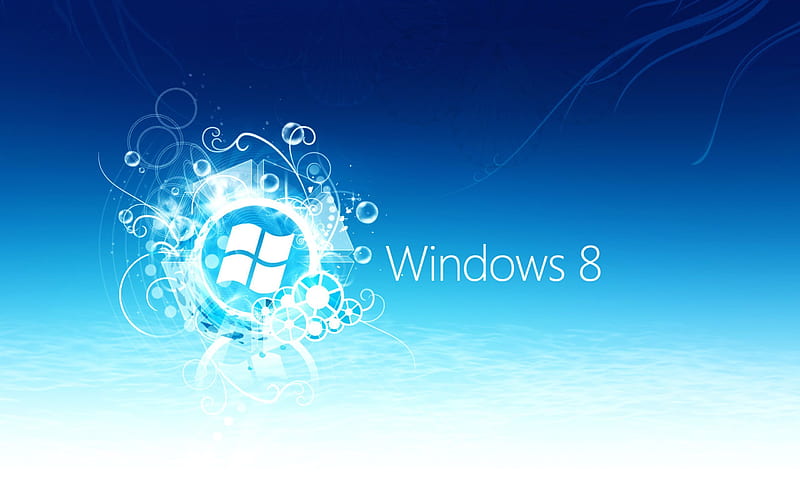 Windows 8, logo, emblem, blue logo Windows, HD wallpaper