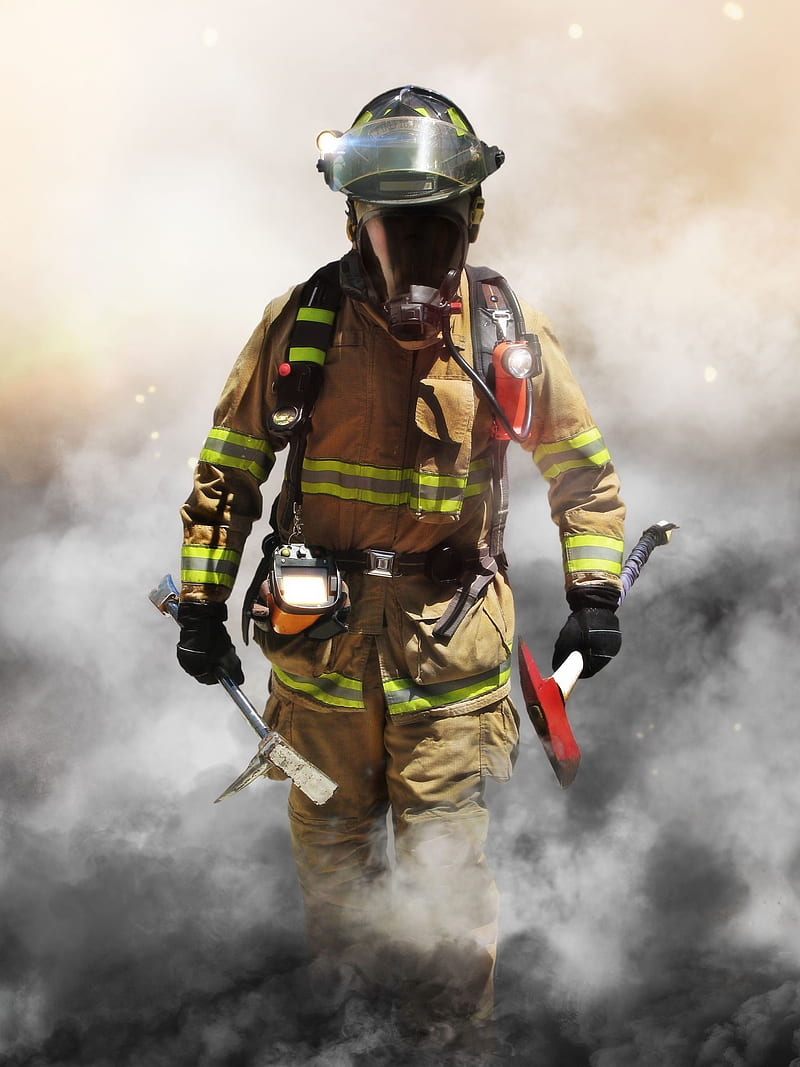 Collection : Top 35 firefighter for android ( ). Firefighter, Firefighter , Firefighter art, Cool Firefighter, HD phone wallpaper