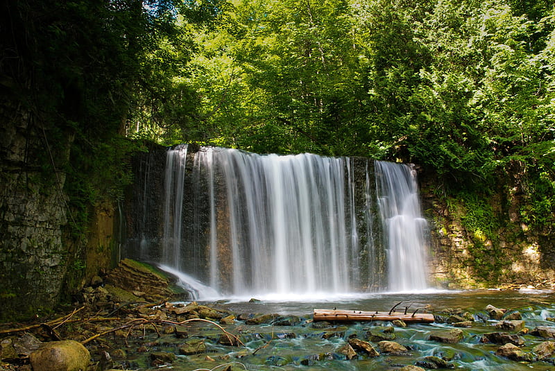 Canadian waterfall, water, waterfall, nature, forests, canada, HD wallpaper  | Peakpx