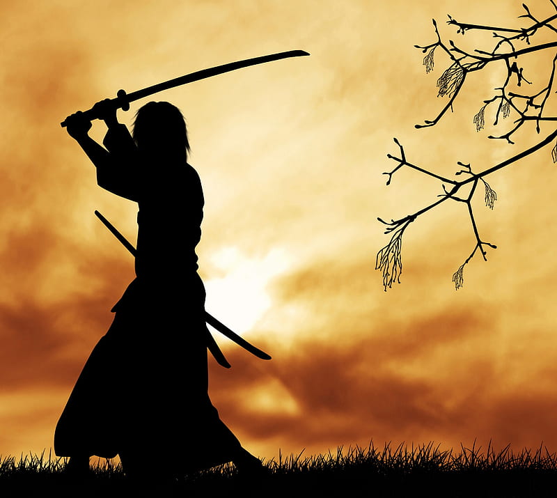 Japanese warrior, samuraj, HD wallpaper