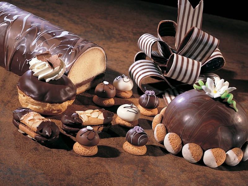 *** Some chocolate for you ***, candy, food, chocolate, sweet, HD wallpaper
