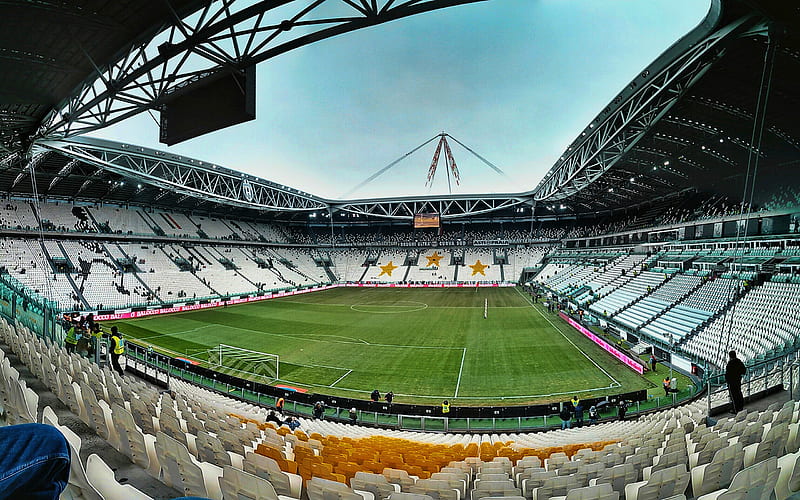 Juventus Stadium, Torino, empty stadium, Allianz Stadium, football stadium, soccer, Juventus arena, Italy, Juventus new stadium, italian stadiums, HD wallpaper